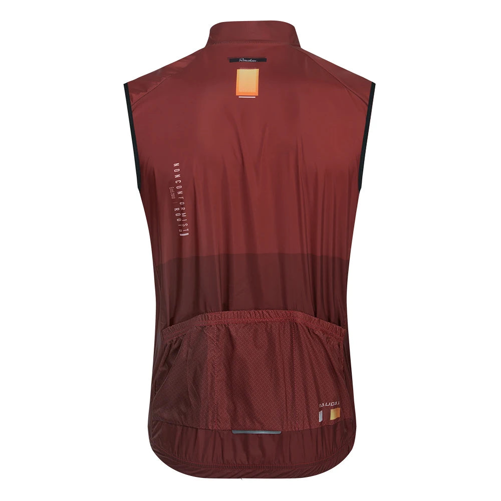 Raudax – Chaleco de ciclismo sin mangas para hombre, de malla, camiseta interior, cortavientos, ropa de ciclismo, chaleco de moto