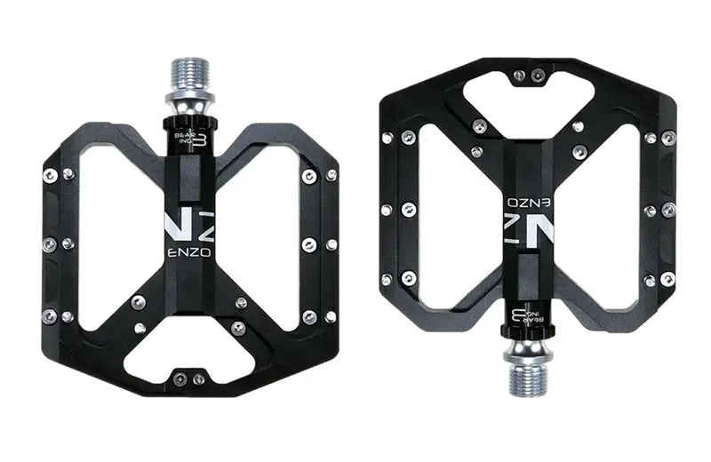 ENZO Ultralight Flat Pedals MTB CNC Aluminum Alloy Sealed 3 Bearings Anti-slip Bike Pedals Bicycle Parts