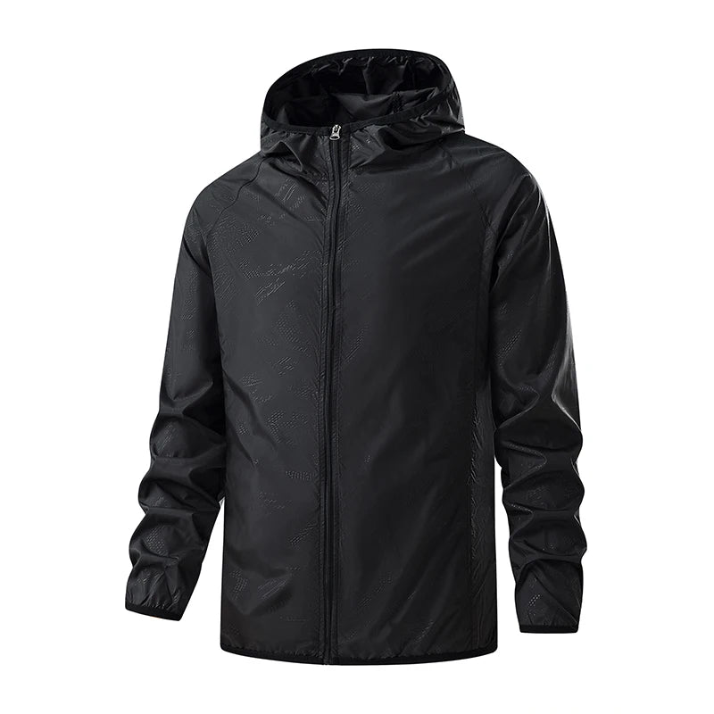 LNGXO Waterproof Hiking Jackets for Men and Women, Sun Protection Windbreaker, Camping Climbing Rain Coat, Unisex Portable Clothing