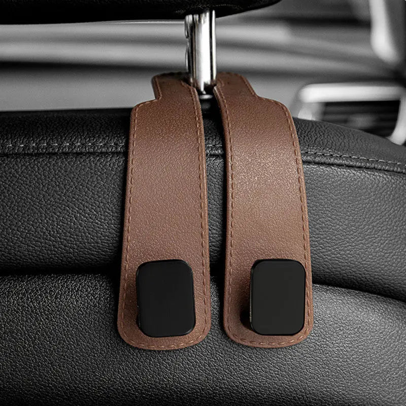 Ganchos para reposacabezas de coche, colgador para bolsos, organizador de respaldo de asiento, clips de sujeción automática, ganchos para coche St