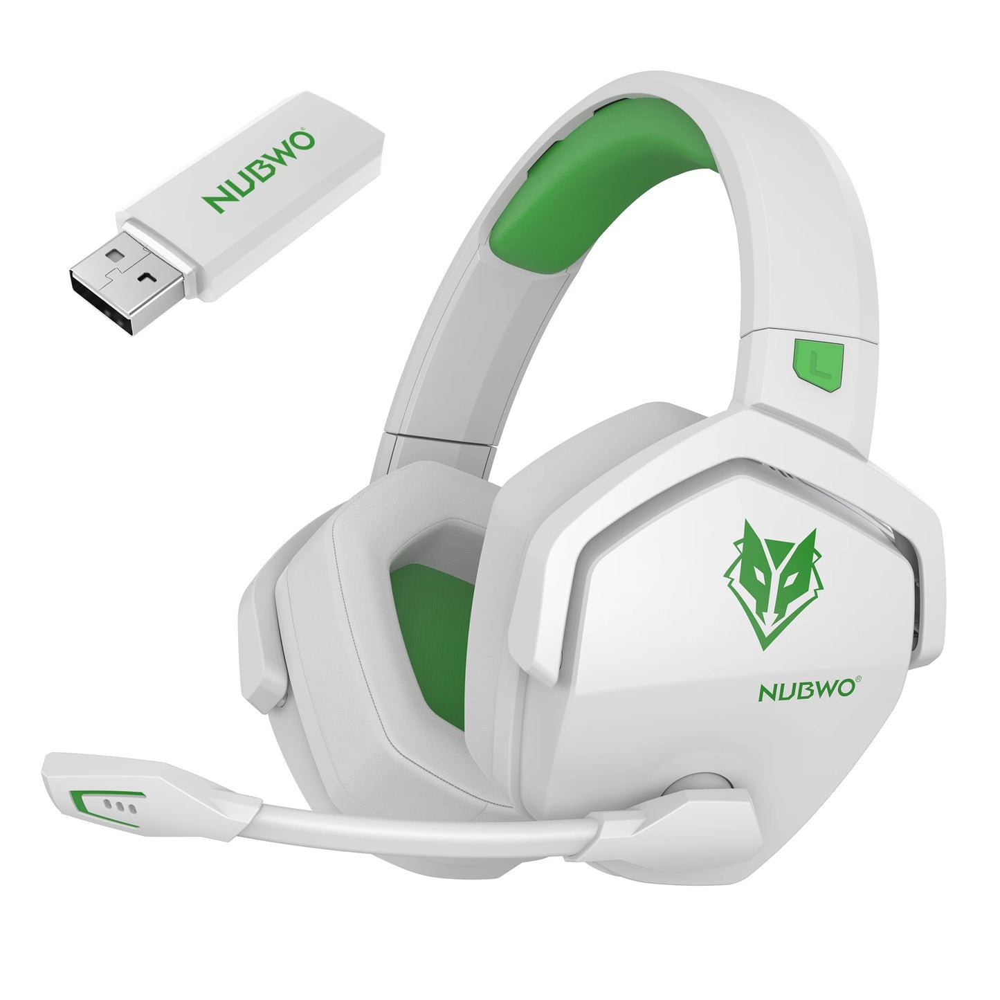 Auriculares inalámbricos dobles NUBWO G06 con micrófono para PS5, PS4, PC, móvil, Switch, auriculares inalámbricos Bluetooth de 2.4GHz