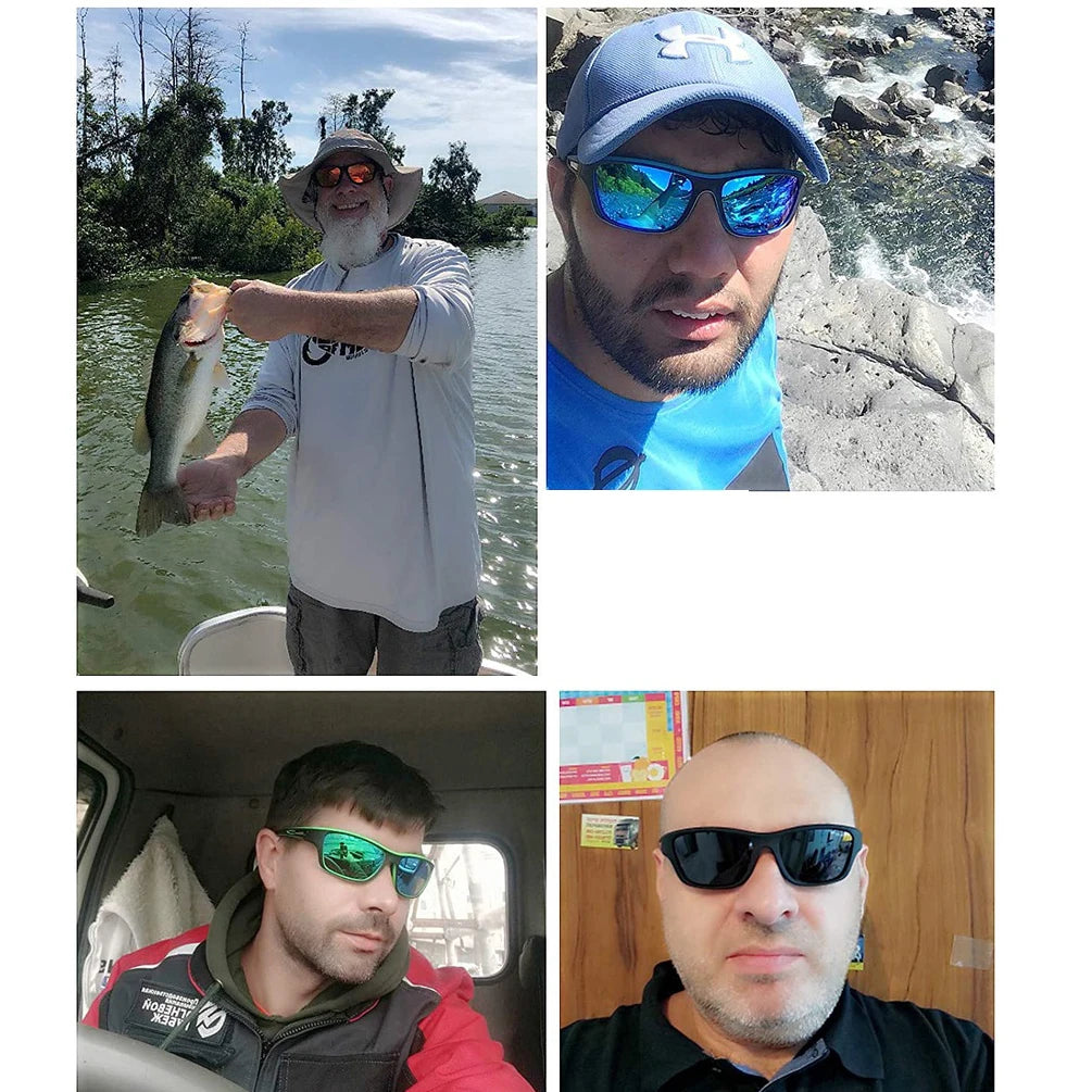 Gafas de sol polarizadas para pesca, gafas de sol para conducir para hombres, gafas de sol para hombres, gafas de sol para mujeres UV400, gafas de sol clásicas para senderismo