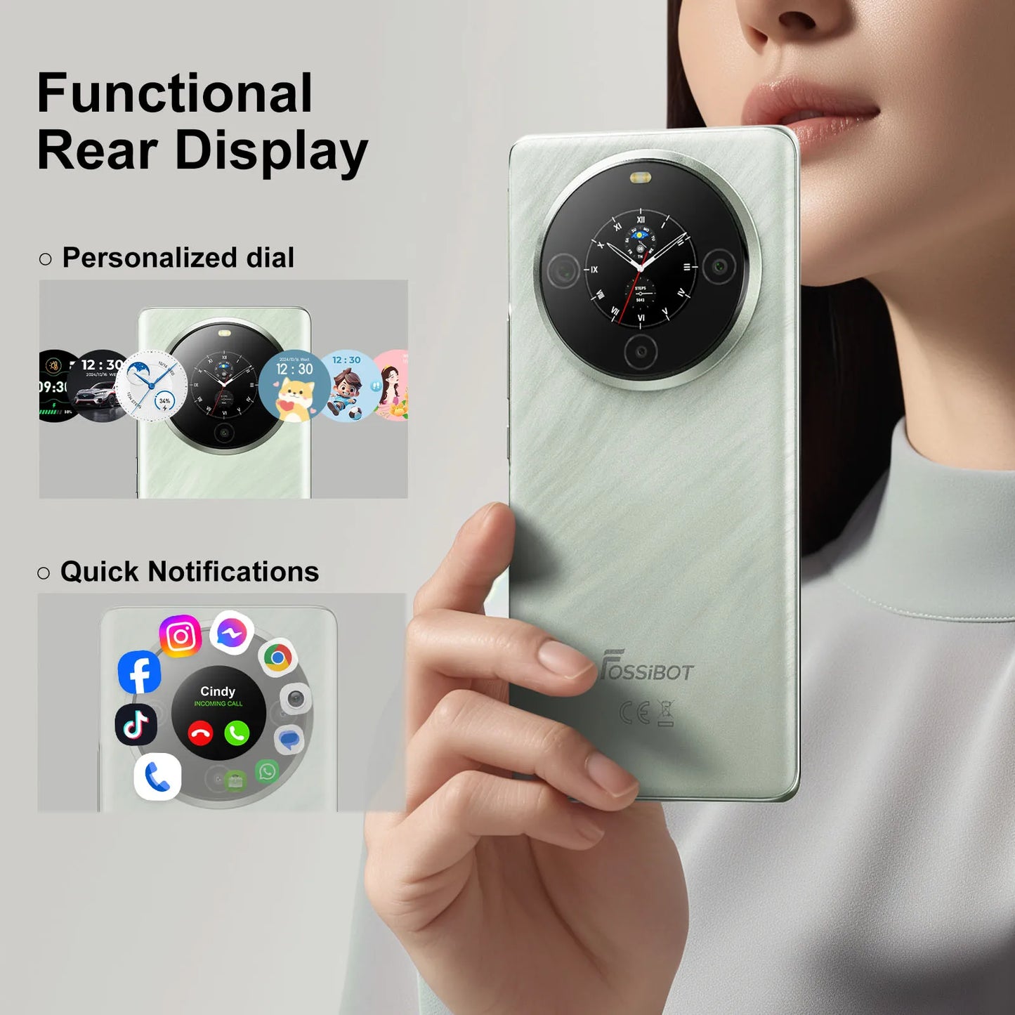 [World Premiere] FOSSiBOT S3 PRO Smartphone 6.67" AMOLED Screen Android 14 Up to 20 + 128 GB Mobile 8 + 64 MP CAM NFC Cell Phone