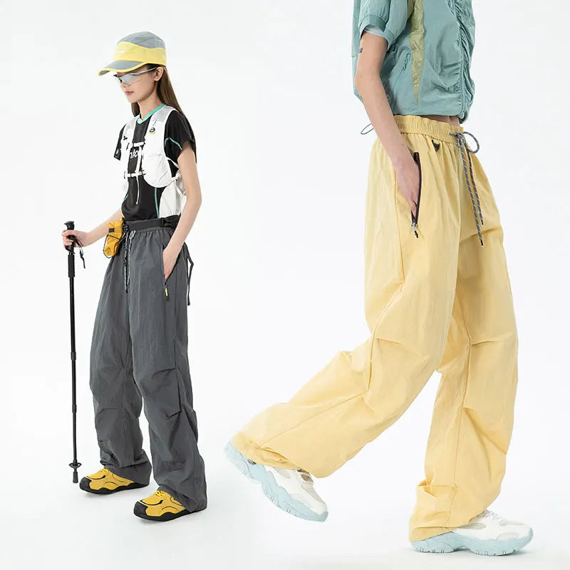 Pantalon de randonnée imperméable pour femmes, pantalon de parachutiste pour Sports de plein air, taille élastique, pantalon de Camping, solide, cyclisme, pêche, automne