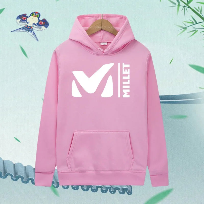 Men's Hoodie Women's Fashion Letter Graphic Print Loose Casual Harajuku Pullover Hoodie Clothes