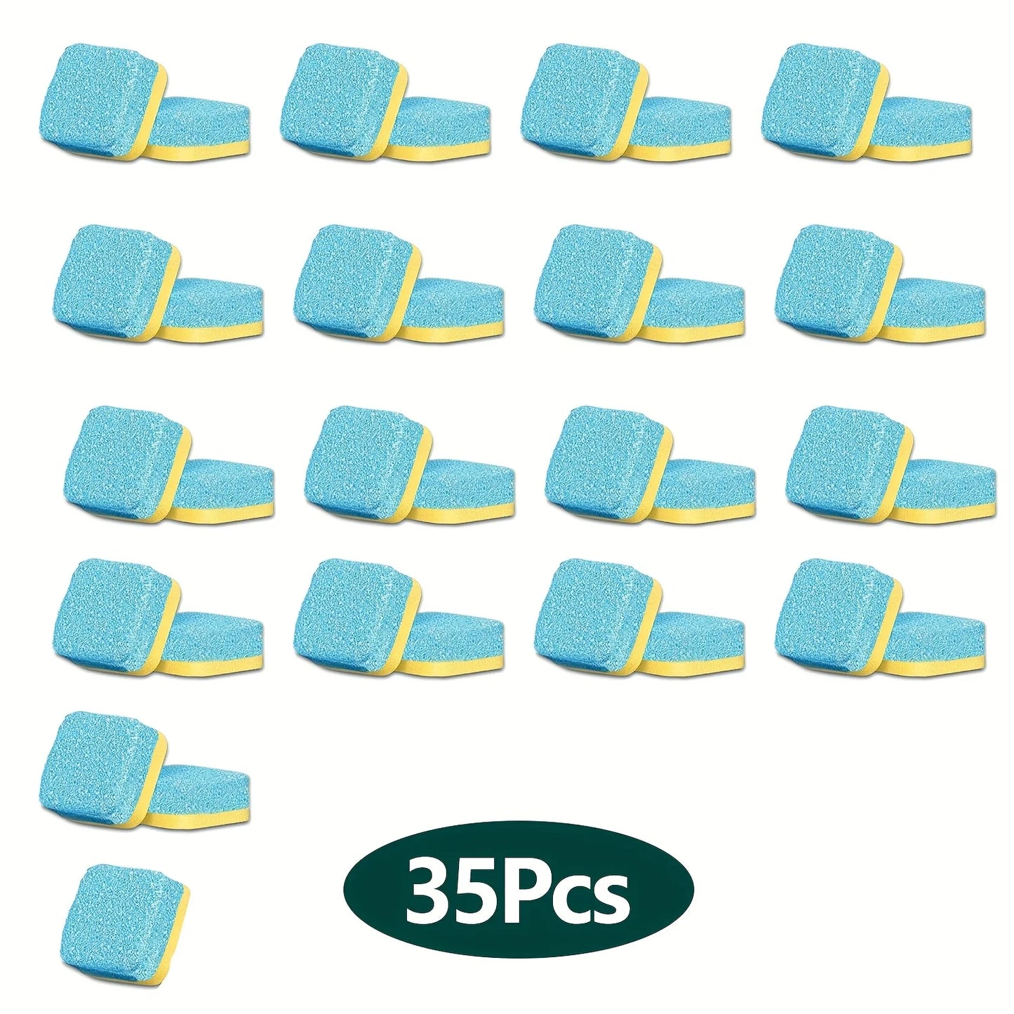 Washing Machine Cleaner Tablets 5/25/35 Units, Lemon Scent, Deep Cleaning, Dirt Remover, Drum & Tub Cleaner for Clean Washing Machines
