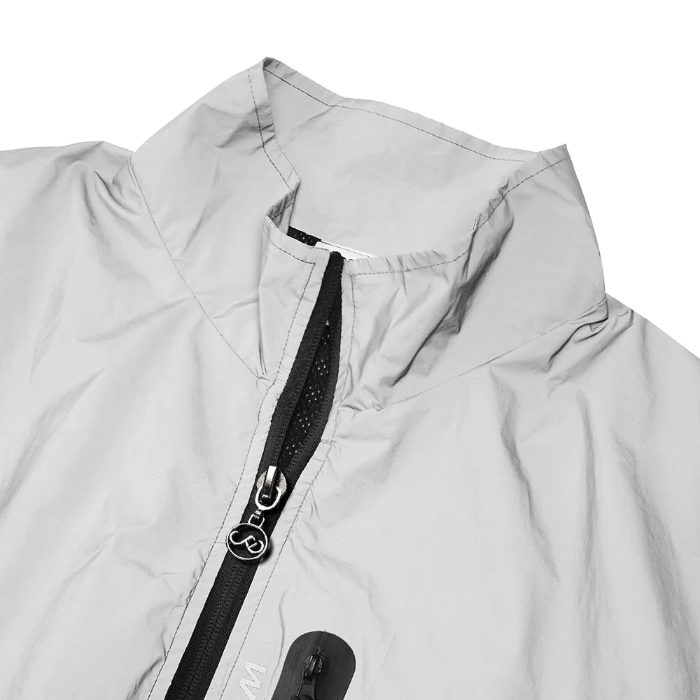 Gilet de cyclisme haute visibilité coupe-vent — VTT, sans manches, automne, route