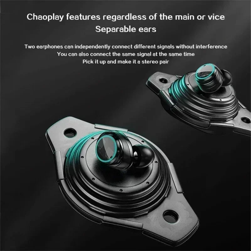 Auriculares inalámbricos M25 TWS con control táctil Bluetooth, reducción de ruido estéreo, auriculares impermeables