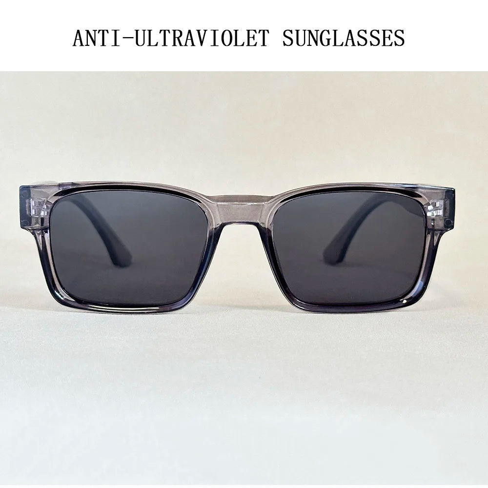 Lunettes de soleil carrées rétro pour hommes — vintage, femmes, à la mode, livraison directe
