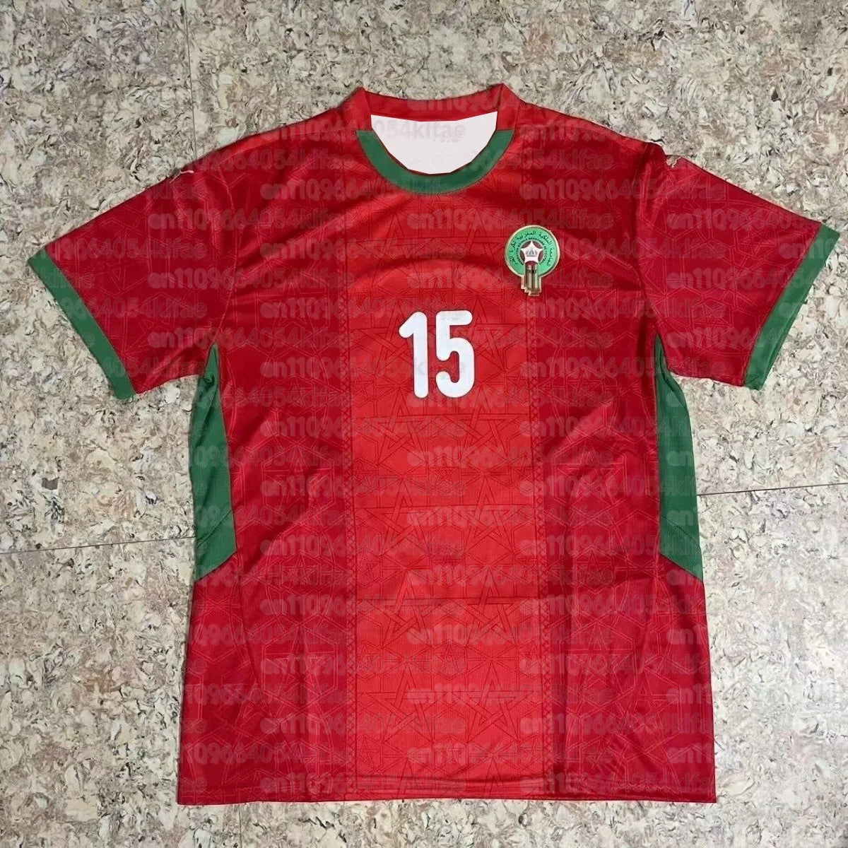 Morocco 2025 Home and Away Soccer Jersey Set, 3D Printed, Short Sleeve, for Outdoor Sports, Adult and Kids T-shirt