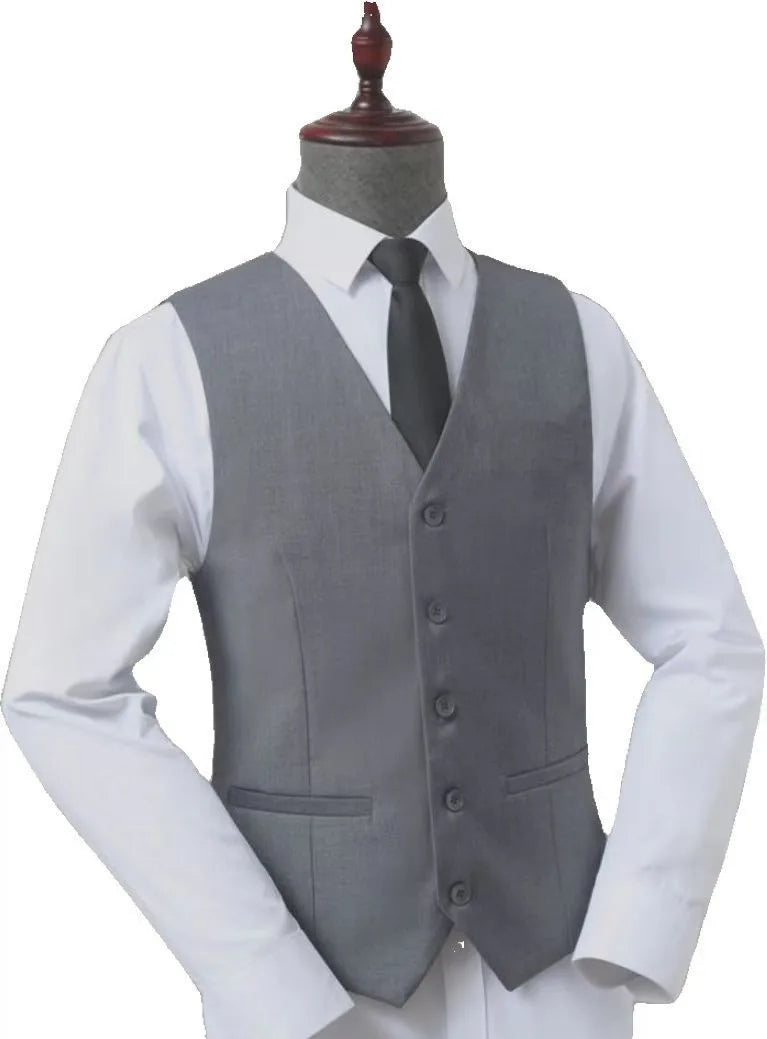 Gilet coupe cintrée pour Homme, noir, gris, bleu marine, Plus, décontracté, sans manches, Business, M-6XL