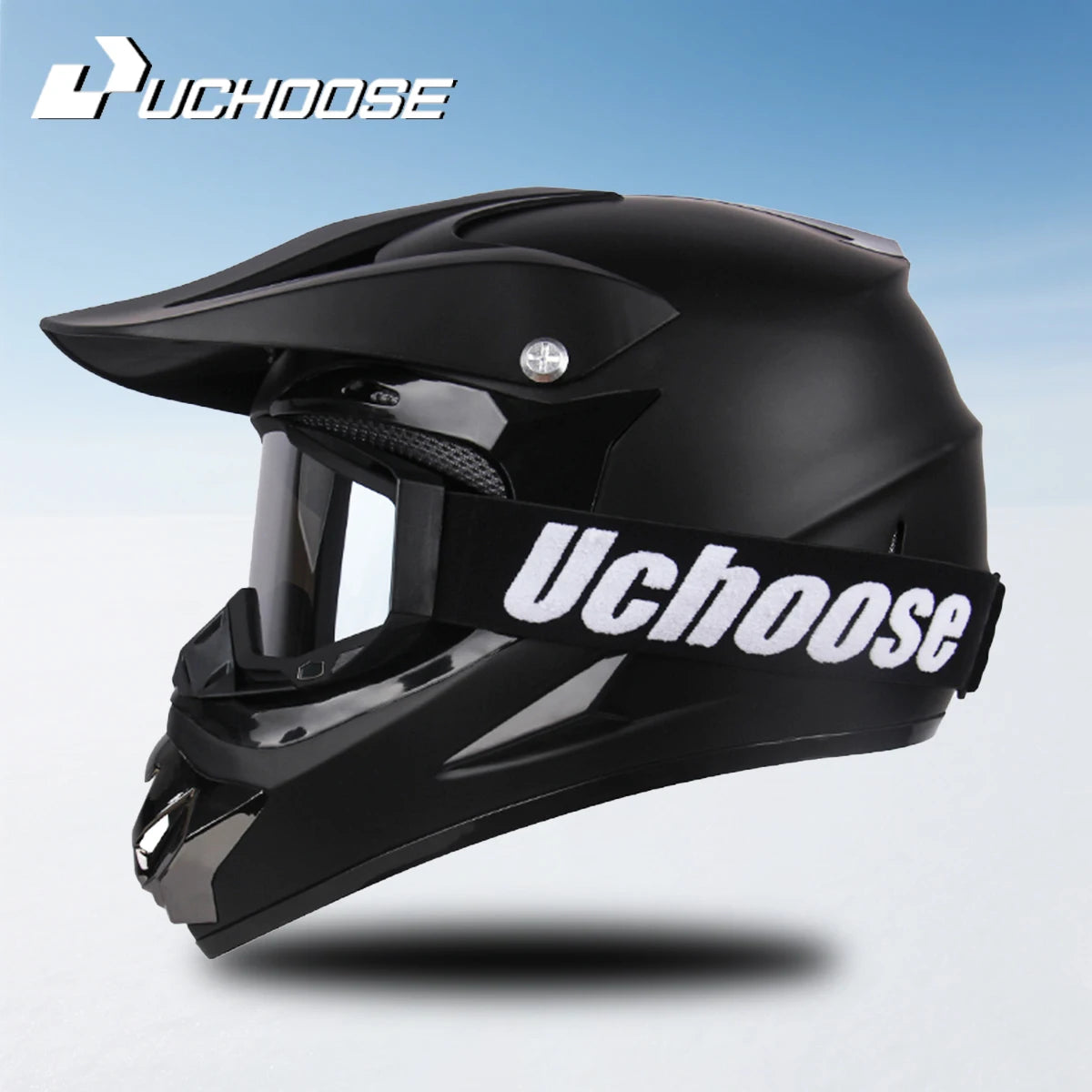 Casque Moto Motocross Enfants Tout-Terrain — Professionnel Lunettes Cadeau