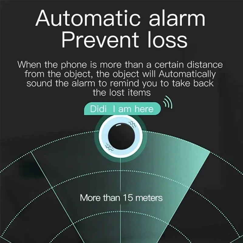 Traceur GPS Bluetooth 5.0 Mini Anti-Perte — Alarme, Application, Clés & Portefeuille