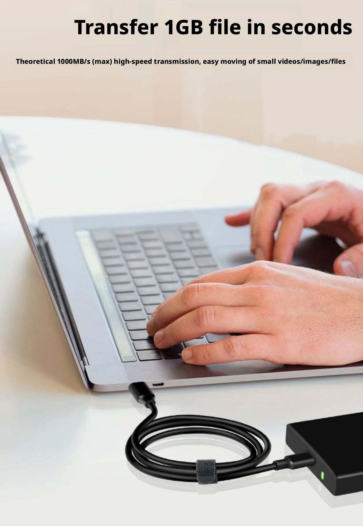 Câble USB 3.2 Type-C vers USB-A 10 Gbps 60W — Charge rapide & Transfert de données