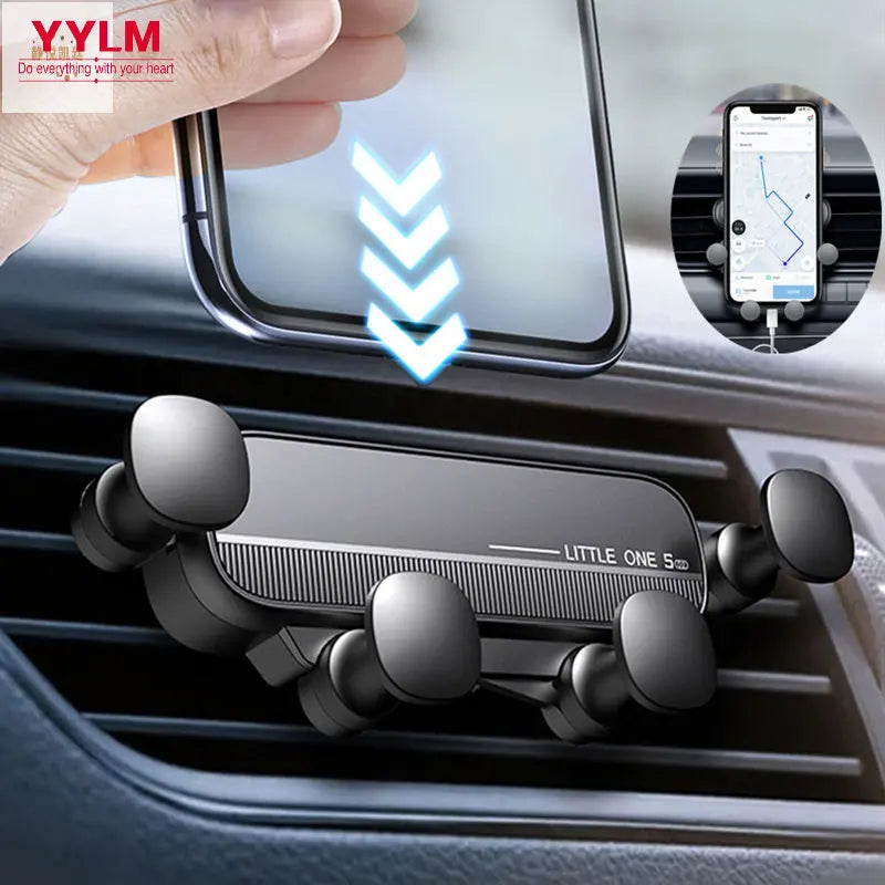 Gravity Car Phone Holder, Car Air Vent Phone Mount, Universal GPS Holder for iPhone 13 12 Xiaomi