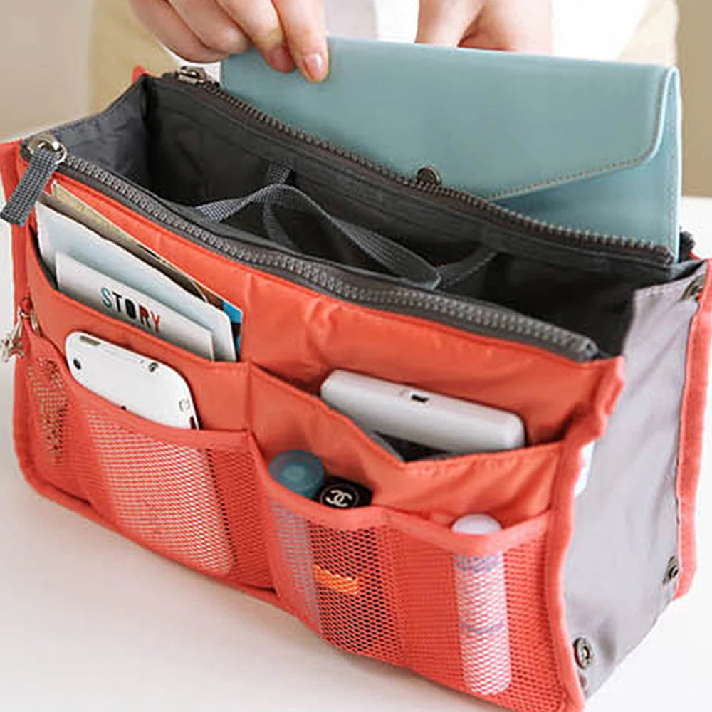 Sac Cosmétique Nylon Voyage Femme — Organisateur Maquillage Pliable Grande Capacité