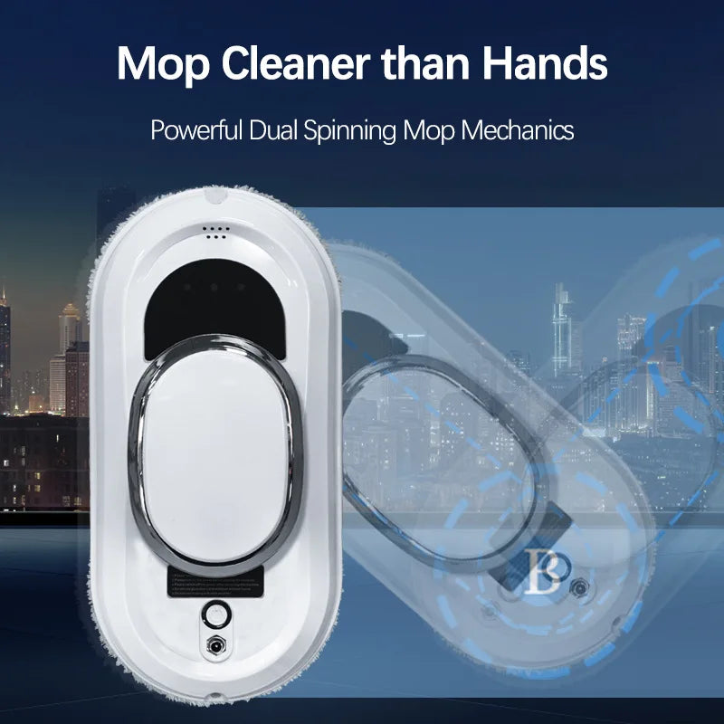 Robot nettoyeur de vitres intelligent — aspirateur, électrique, télécommande, maison