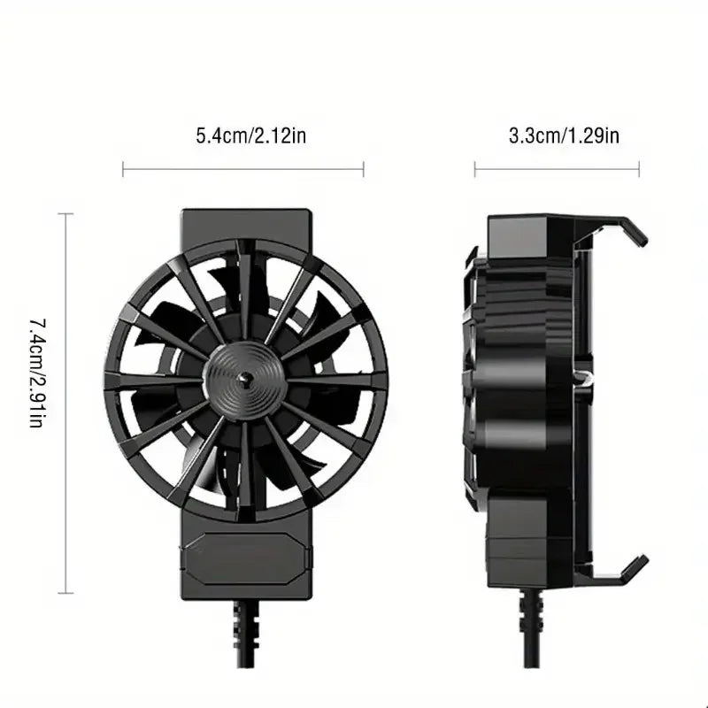 Refroidisseur Téléphone Portable USB — Mini Ventilateur Gaming & Streaming