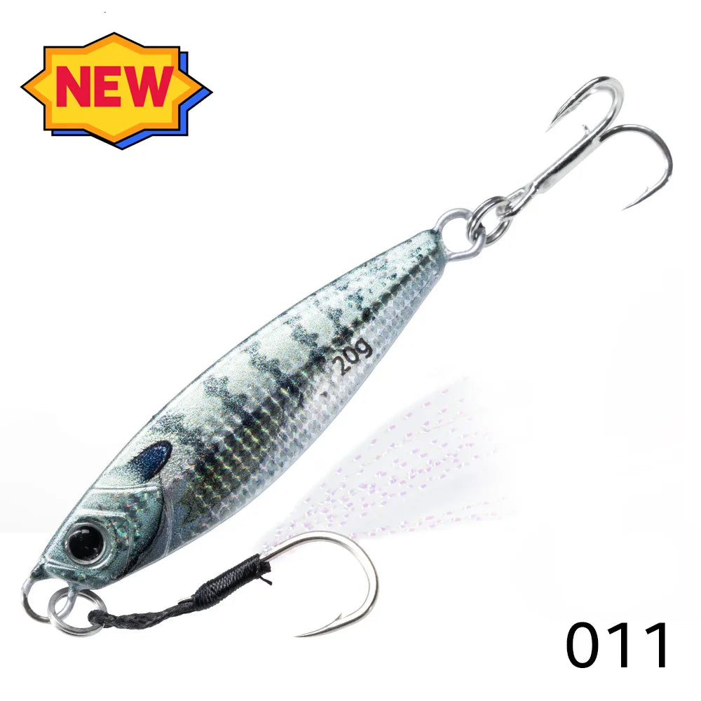 Hunthouse-Leurre métallique rigide coulant, appât Élidéal pour la pêche en eau salée, au brochet ou au bar, 7 à 80g