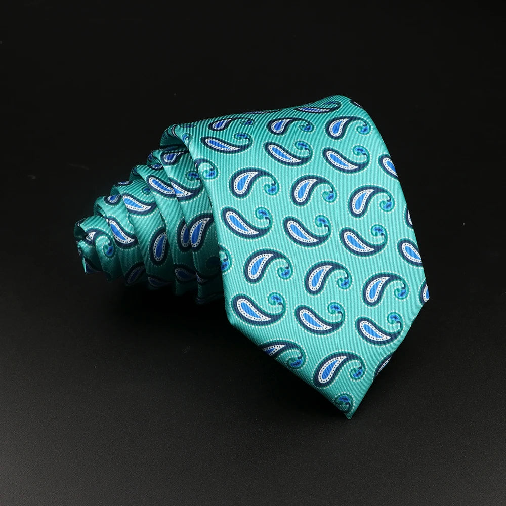 51 Styles Men's Silk Ties Jacquard Striped Plaid Floral Tie Accessories Daily Wear Shirt Suit Necktie Wedding Party Gift