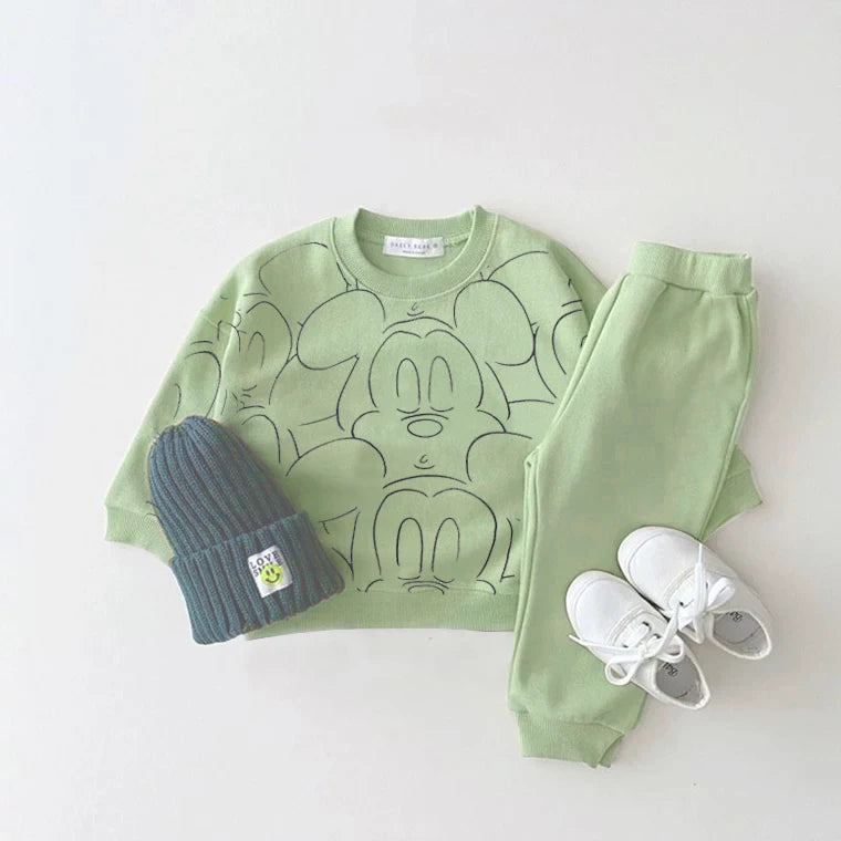 Cartoon Tracksuit for Baby Boys and Girls, College T-shirt and Shorts Set, Casual and Durable, Designer Clothes, New, Summer