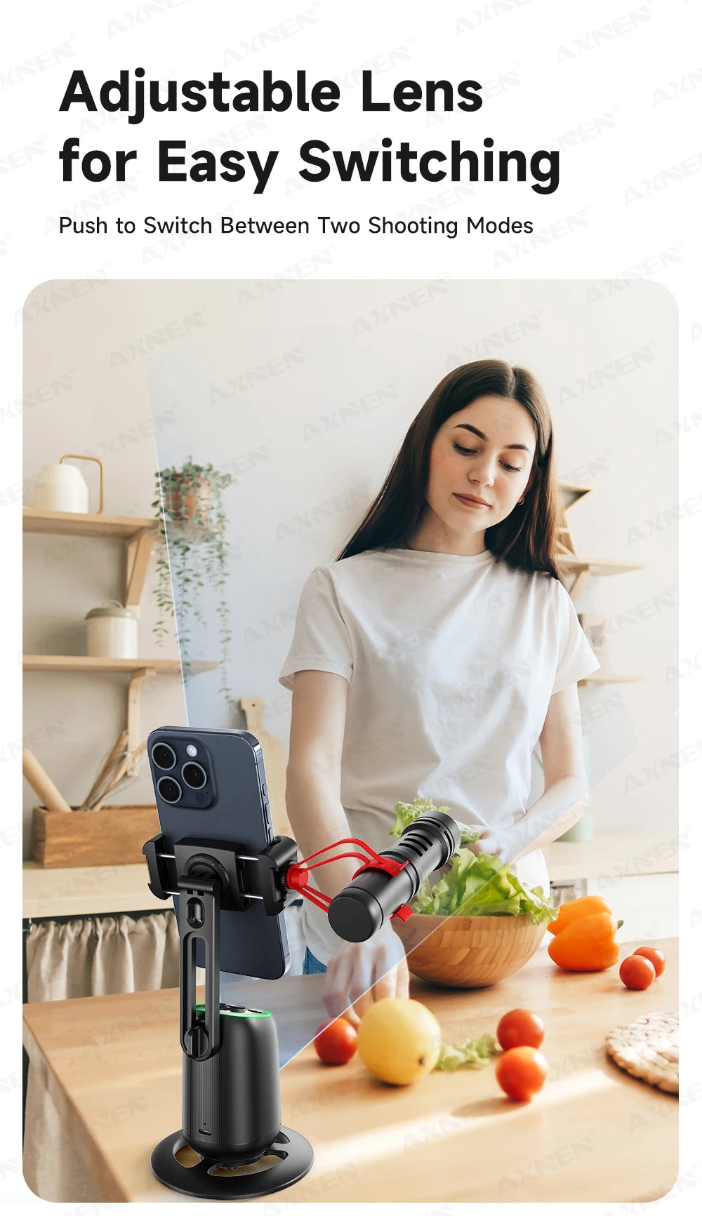 P05 — Stabilisateur Smartphone Suivi IA 360° Support Table Live & Vidéo