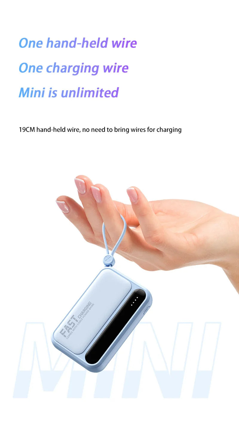 500000mAh 120W batterie externe grande capacité 4 in1 câbles Intelligent affichage numérique lumière Portable Powerbank pour iPhone Huawei nouveau