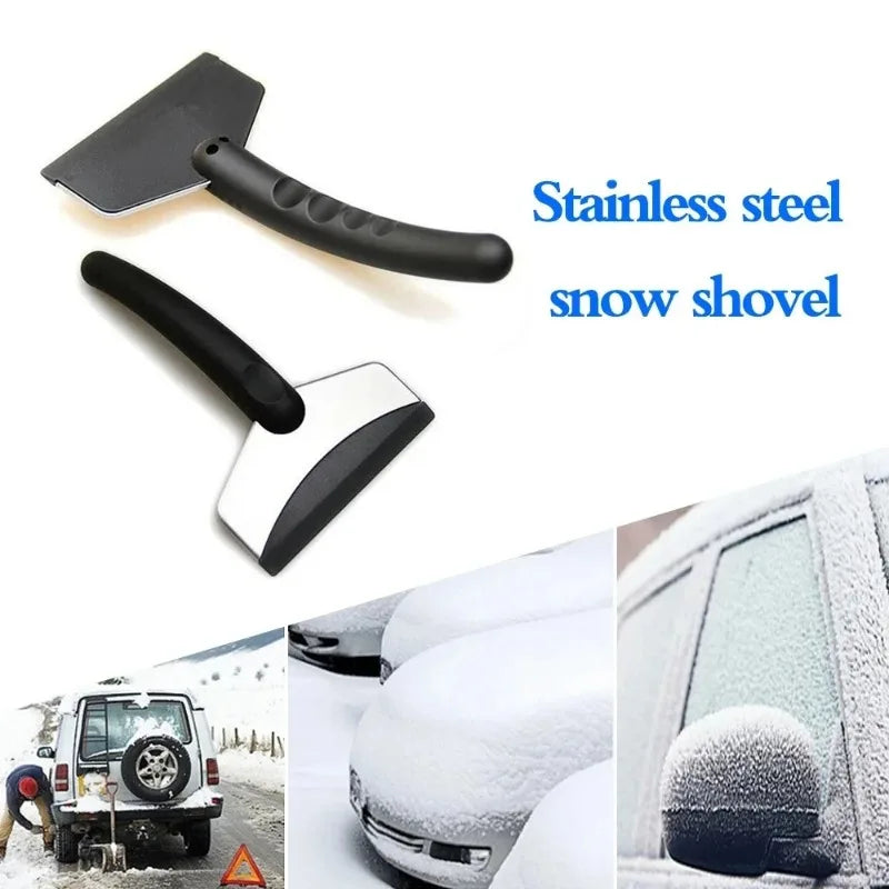 Pala de nieve multifunción para coche, 2 piezas, descongelación de parabrisas de invierno, rascador de hielo, herramientas de eliminación de nieve de vidrio, accesorios de automóvil