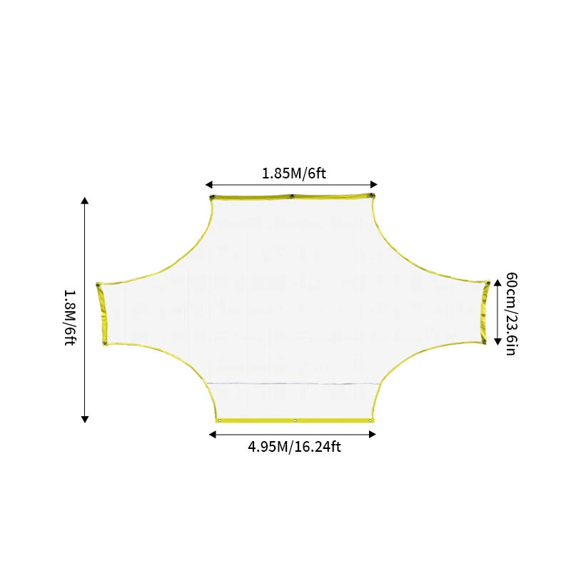 But de Football Portable Filet Oxford & PE Mesh — Format 5, 7 ou 11 Joueurs, Extérieur
