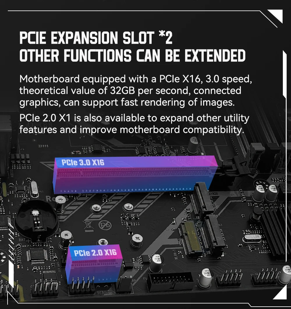 La carte mère MACHINIST B450M-AM4-K ADM prend en charge la série AM4 (processeur Ryzen 1-5) RAM DDR4 double NVME M.2 avec interface HDMI VGA DP