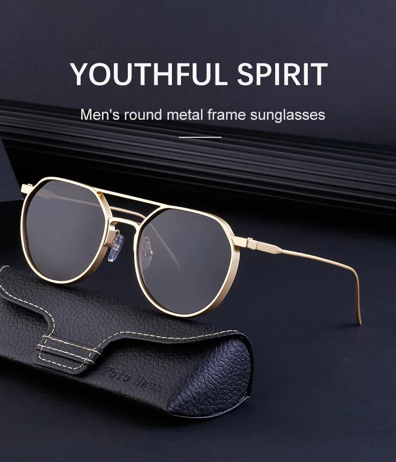 Lunettes de soleil ovales vintage pour hommes — livraison directe, nouveau