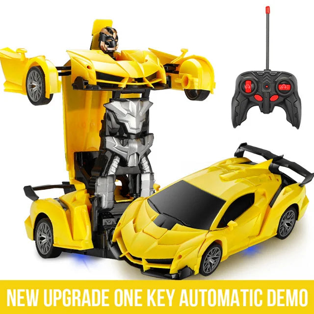 2-in-1 RC Electric Car, Transforming Robots, Sport Vehicle Model, Boys' Toys, Cool Remote Control Deforming Cars, Kids' Toy, Gifts
