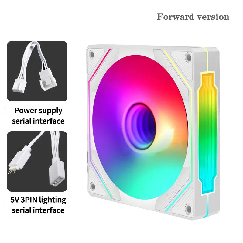 OEM PRISM 4 PRO ventilateur de châssis d'ordinateur 120mm 5V 3PIN ARGB 4 broches PWM ventilateur de refroidissement silencieux 12V grand Volume d'air 45.2CFM/600-1500 tr/min