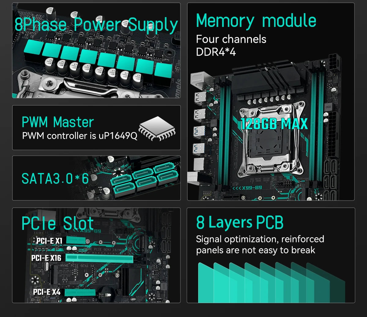 Carte mère MACHINIST X99 B9 LGA2011-3, kit Xeon E5 2650 V4, processeur compatible DDR4 RAM M.2 NVME SATA M-ATX pour ordinateur de jeu