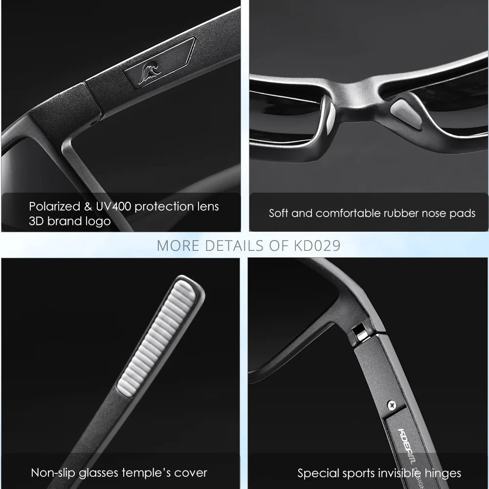 Lunettes de soleil résistantes aux rayures — verres polarisés, protection UV400, sport et loisirs