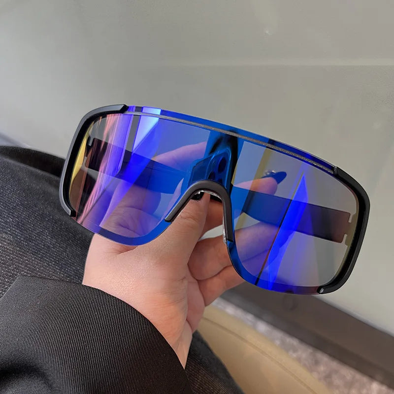 Lunettes Cyclisme Style Y2K Réfléchissantes — Coupe-Vent Route Équitation
