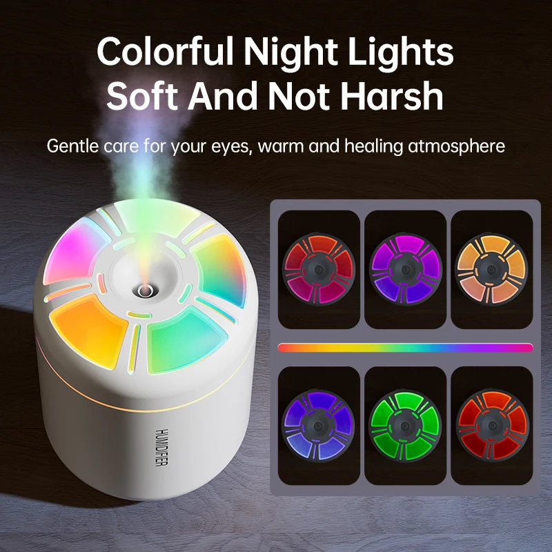 Humidificateur ultrasonique 5V USB 180ml, brumisateur, diffuseur d'arôme de voiture, purificateur d'huile essentielle avec lampe d'ambiance RGB, bricolage, plus frais d'air