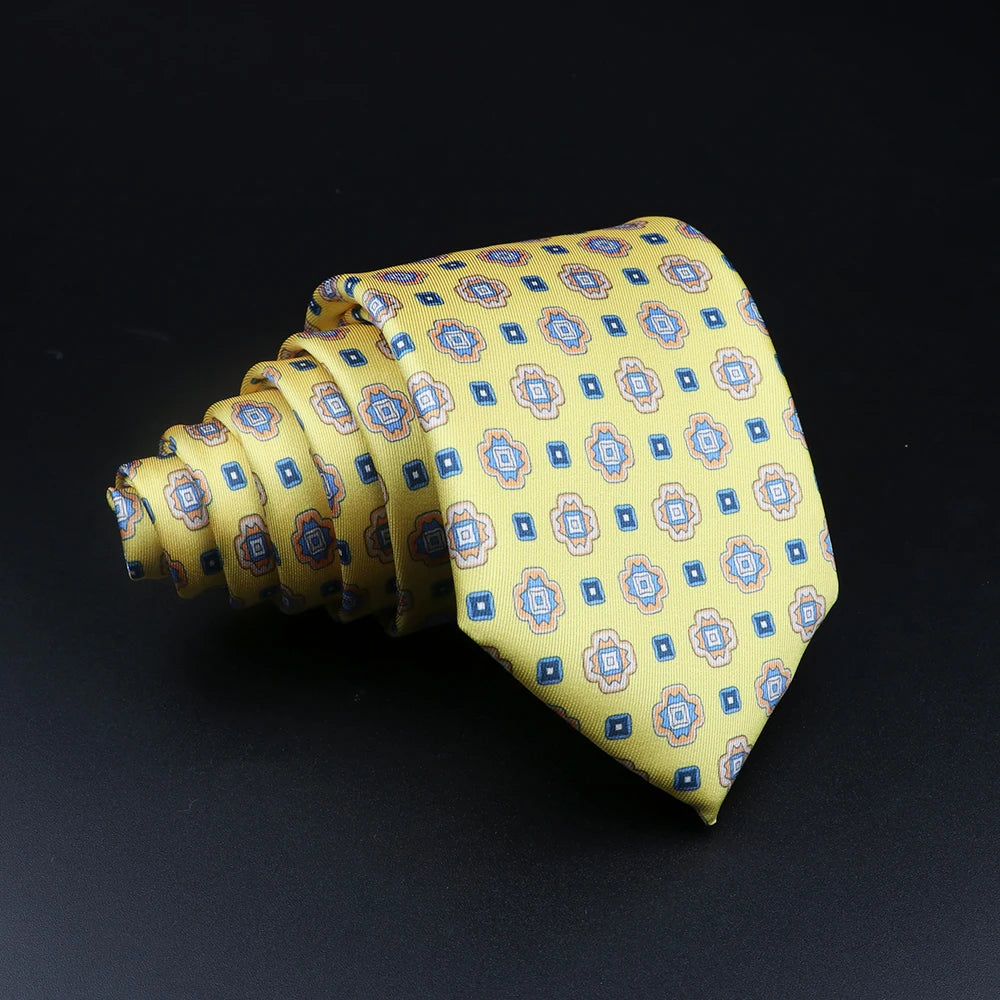 51 Styles Men's Silk Ties Jacquard Striped Plaid Floral Tie Accessories Daily Wear Shirt Suit Necktie Wedding Party Gift