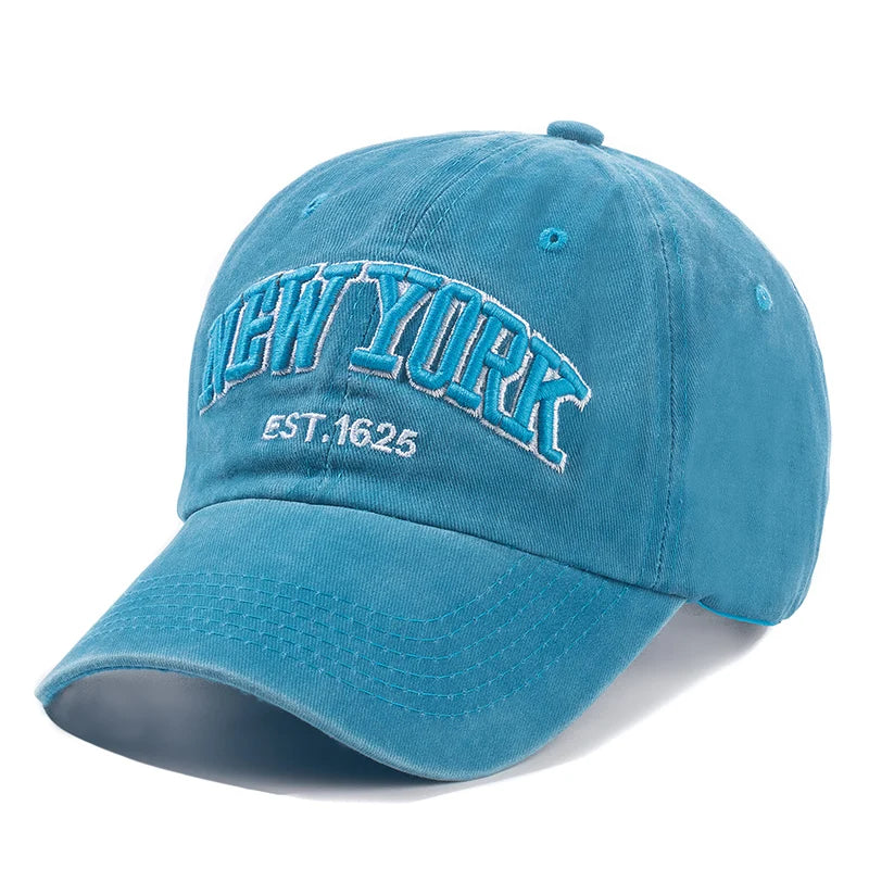 Gorra de béisbol de algodón lavado New York para hombres y mujeres, gorras snapback, gorras de béisbol, protección solar, CasVentajas, gorra de papá, gorra para exteriores, 2024