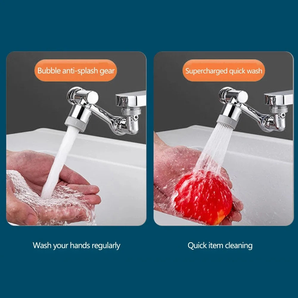 ABS Universal 1080 ° Brazo robótico giratorio, Extensor de grifo, aireador, extensión de grifo de fregadero de cocina, Modo de flujo de agua 2