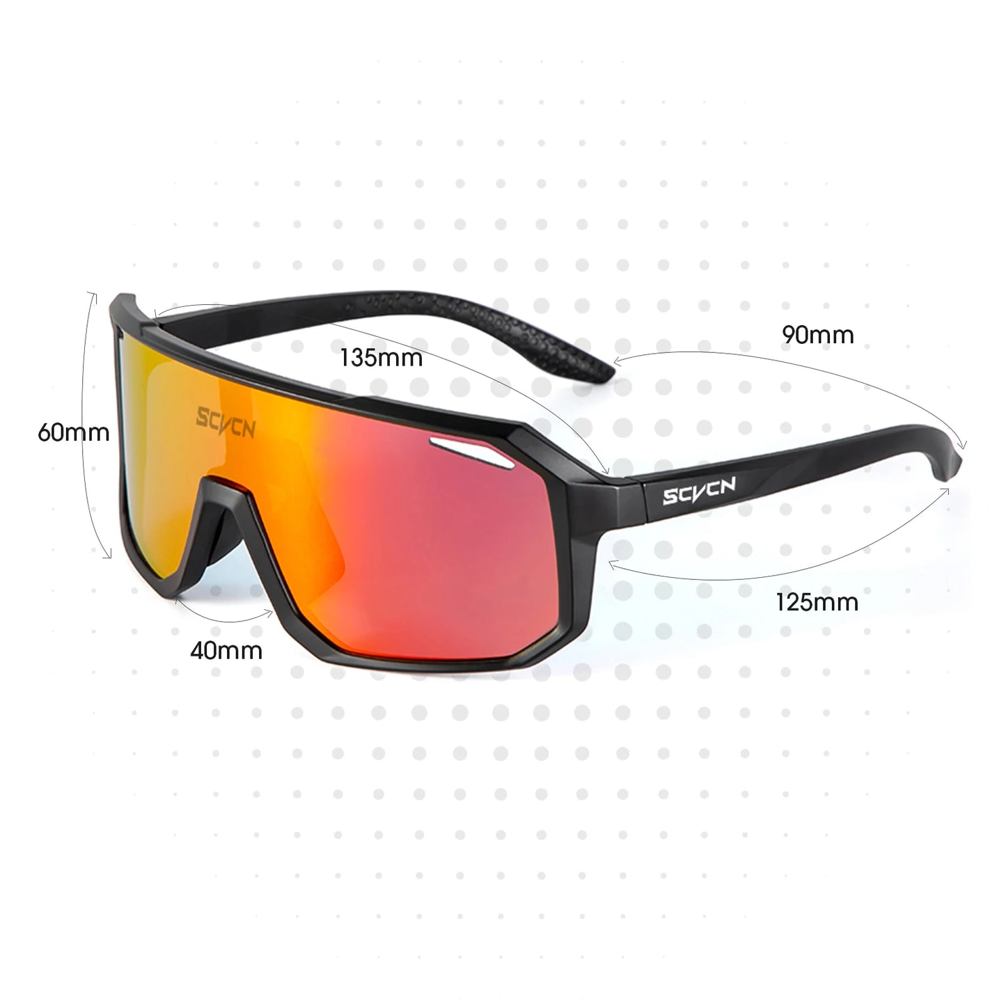 SCVCN Gafas de sol de ciclismo para hombre y mujer, MTB, bicicleta de carretera, gafas de conducción, deportes al aire libre, gafas de correr UV400, gafas de senderismo