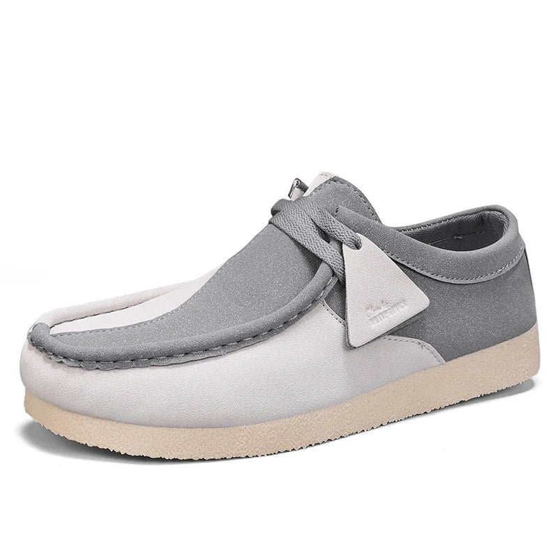 Novedad Zapatos casuales vintage de lujo para hombre, sin cordones, de gamuza, zapatillas de deporte, cómodos para caminar, zapatos náuticos para hombre, calzado masculino