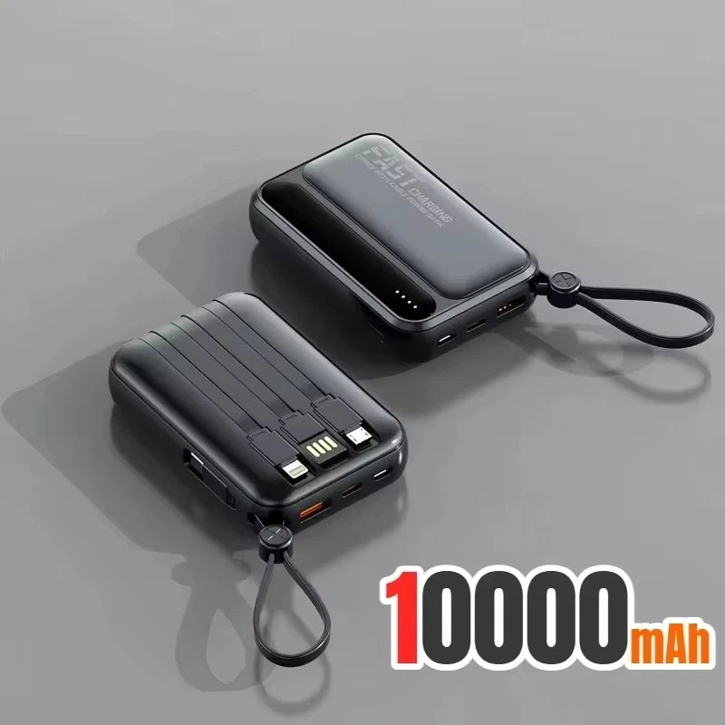 500000mAh 120W batterie externe grande capacité 4 in1 câbles Intelligent affichage numérique lumière Portable Powerbank pour iPhone Huawei nouveau