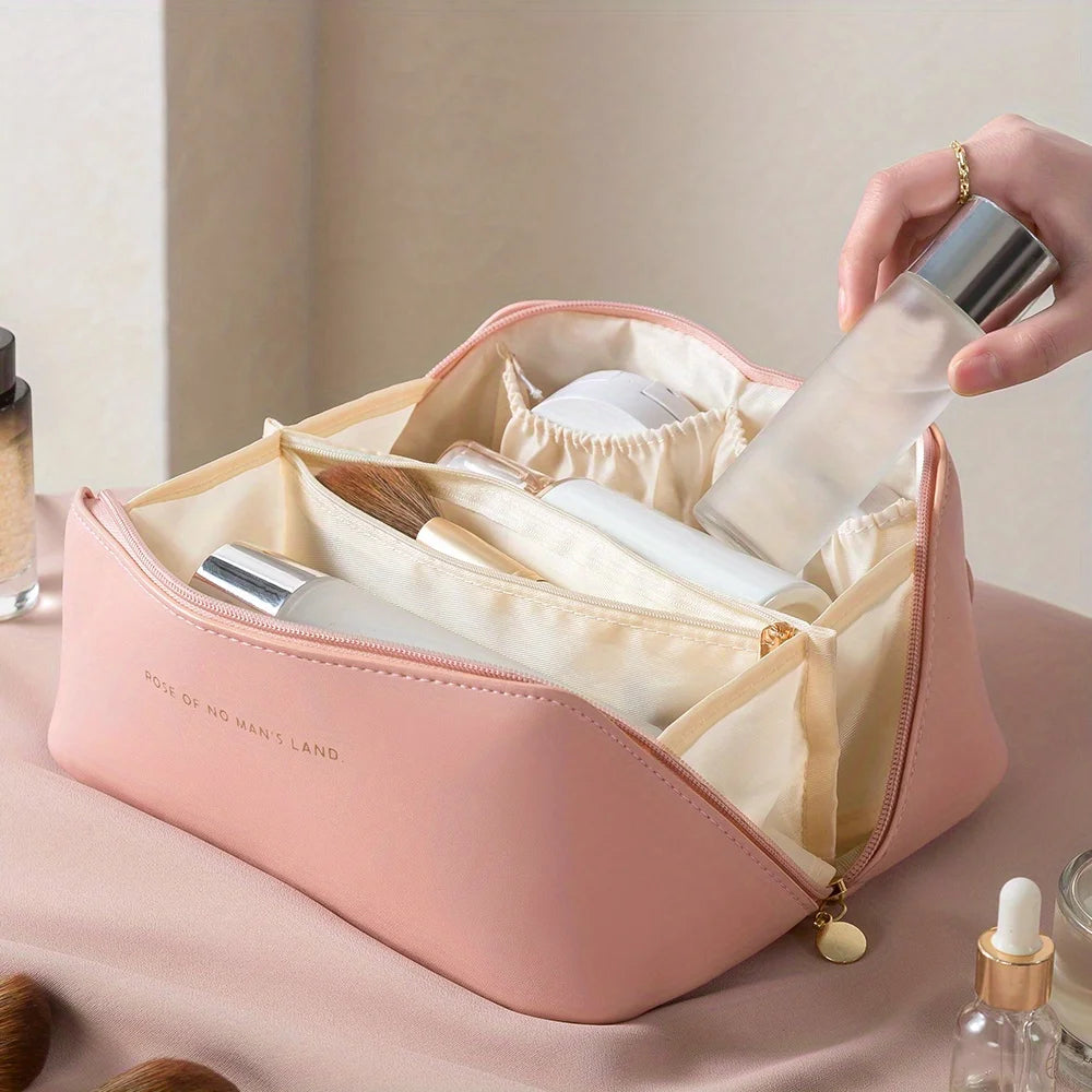 Luxury Makeup Bag for Women, Toiletry Bag, Cosmetic Bag, Powder Storage Box, Travel Zippered Cosmetic Pouch