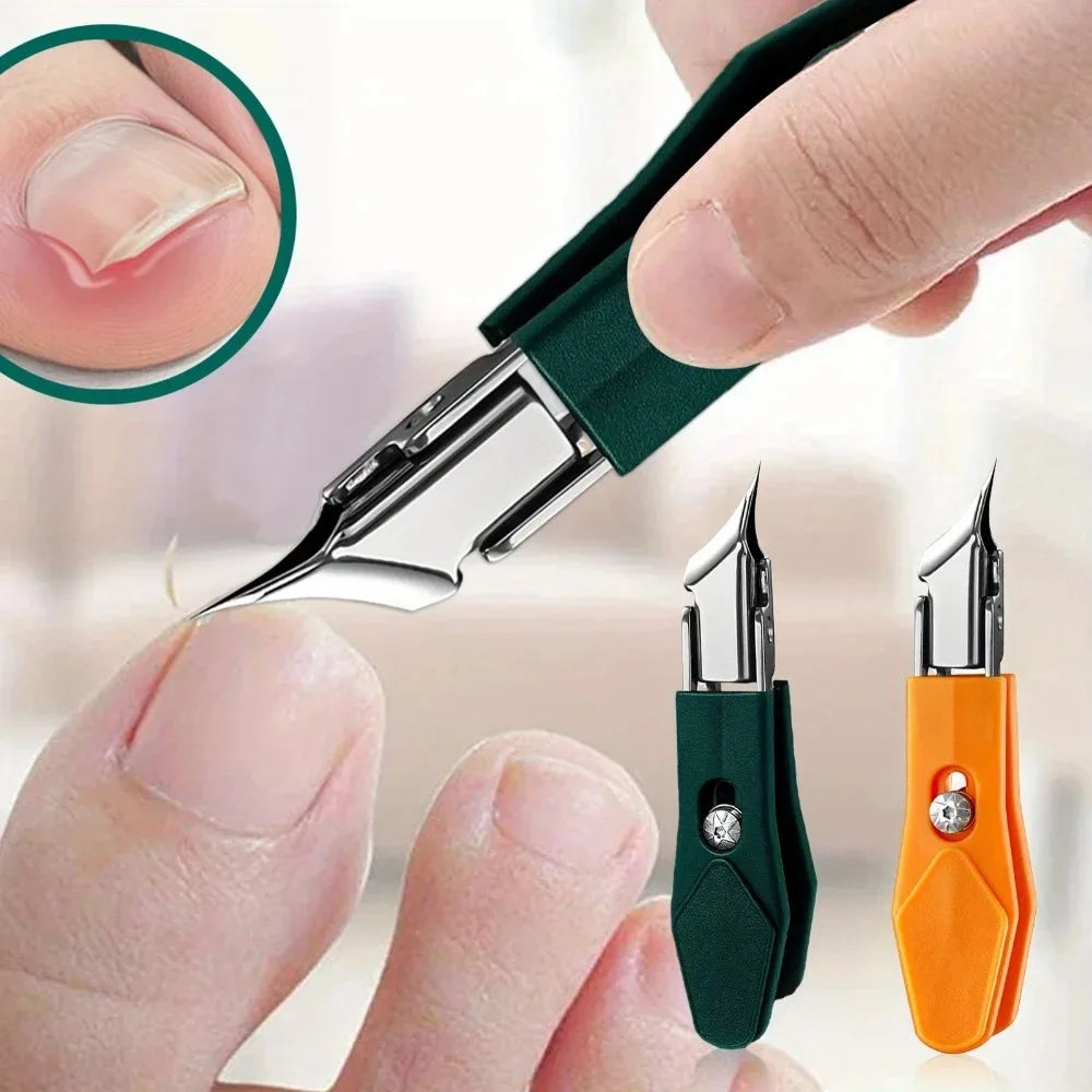 25 °   Coupe-ongles à bord incliné, large ouverture en acier inoxydable, outils professionnels pour ongles incarnés, bec d'aigle, coupe-ongles obliques