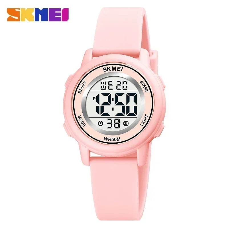 SKMEI 1721 Waterproof Alarm Children's Watches Kids Watch Boys Girls Sport Children's Watch Colorful LED Kids Digital Watches