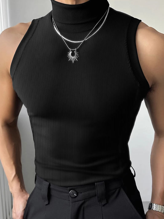 2026 nouveau T-Shirt pour hommes décontracté polyvalent à la mode à manches courtes haut pour hommes débardeur