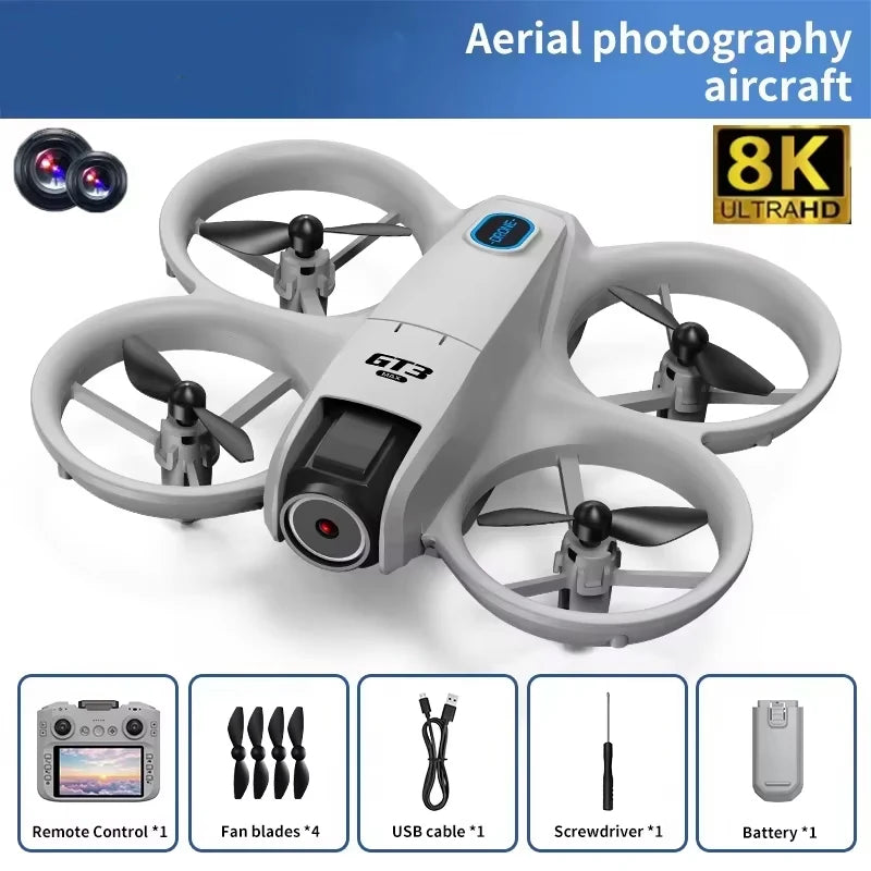 Drone Lenovo Gt3 Max 8k Hd Fotografía Aérea Pantalla Grande Posicionamiento de Flujo Óptico Motor Sin Escobillas Evitación Inteligente de Obstáculos