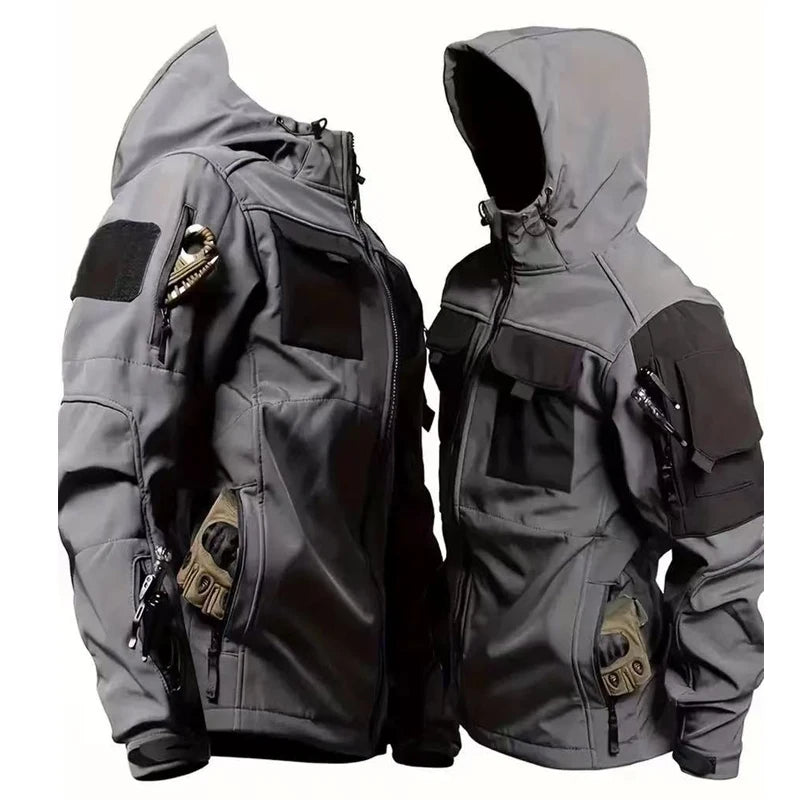Vestes polaires de Combat militaire tactique d'hiver pour hommes, manteau chaud de randonnée en plein air, Camping, escalade, multi-poches, Trekking décontracté