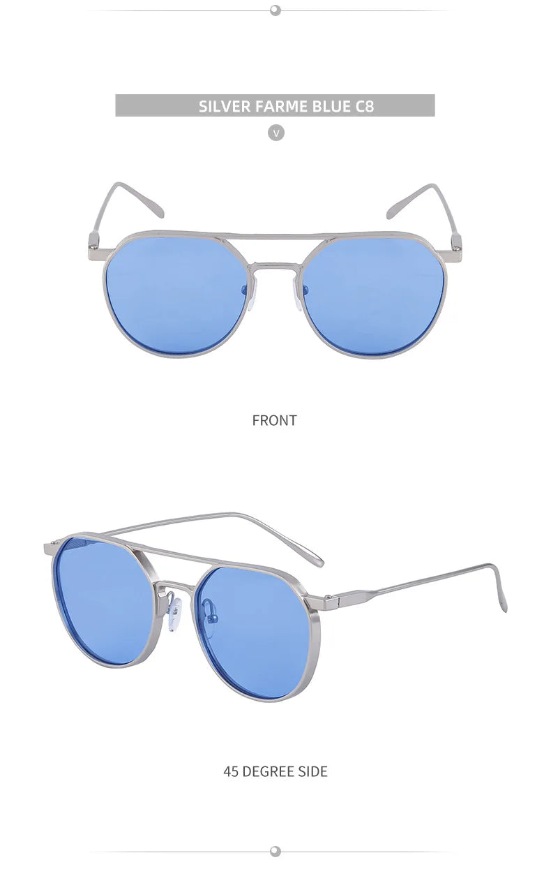 Lunettes de soleil ovales vintage pour hommes — livraison directe, nouveau